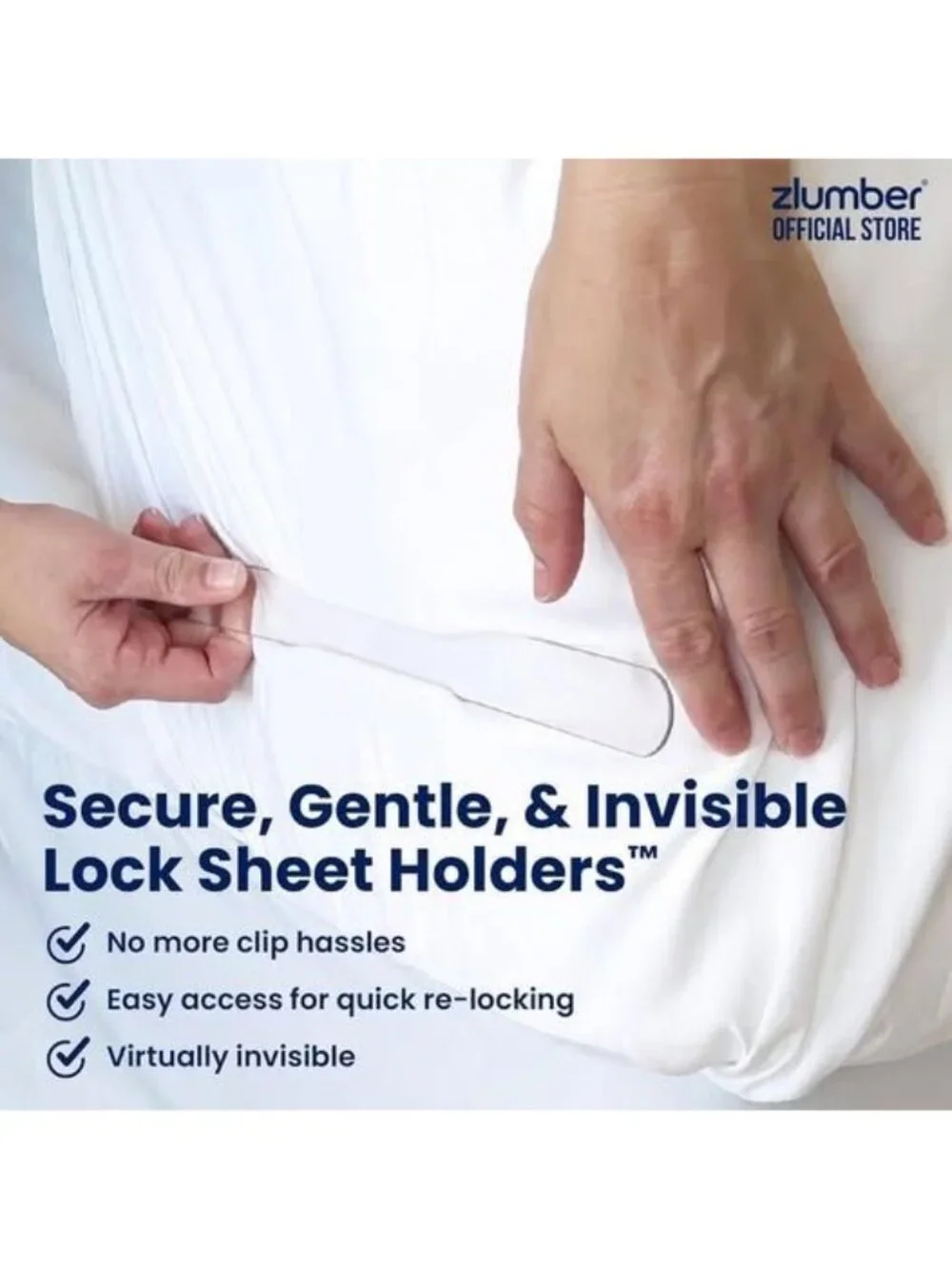 ZlumberLock – Secure Sheet Holder w Heavy-Duty Mattress Straps - Picture 4 of 10